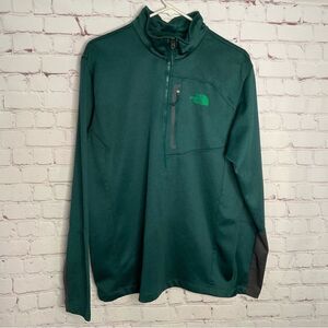 New The North‎ Face Canyonlands 1/2 Zip Pullover Emerald Green Men's L Large